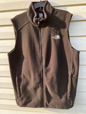 CLEAN The North Face size Large Glacier Polyester Vest Black